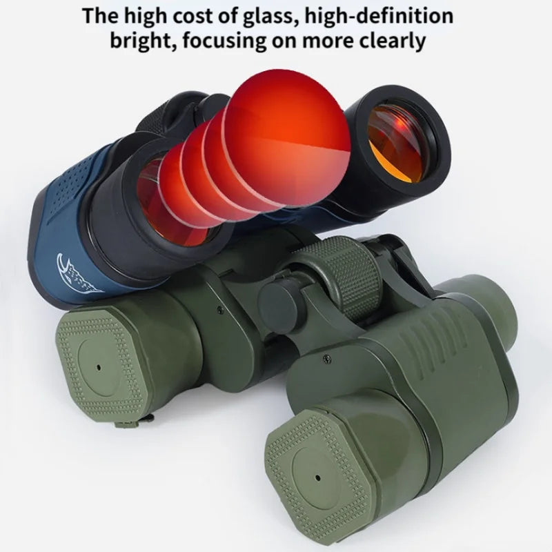 Camping Binoculars 60X60 Long Range 15000m HD High Power Telescope Tourism Binoculars Long Range Powerful Binoculars Hunting