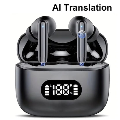 AI Language Translator Earbuds 3 in 1 Accents Translator Earphone Real Time 144 Languages Accents for Travel Business Learning