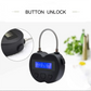 Smart Time Lock LCD Display Time Lock Multifunction Travel Electronic Timer, Waterproof USB Rechargeable Temporary Timer Padlock