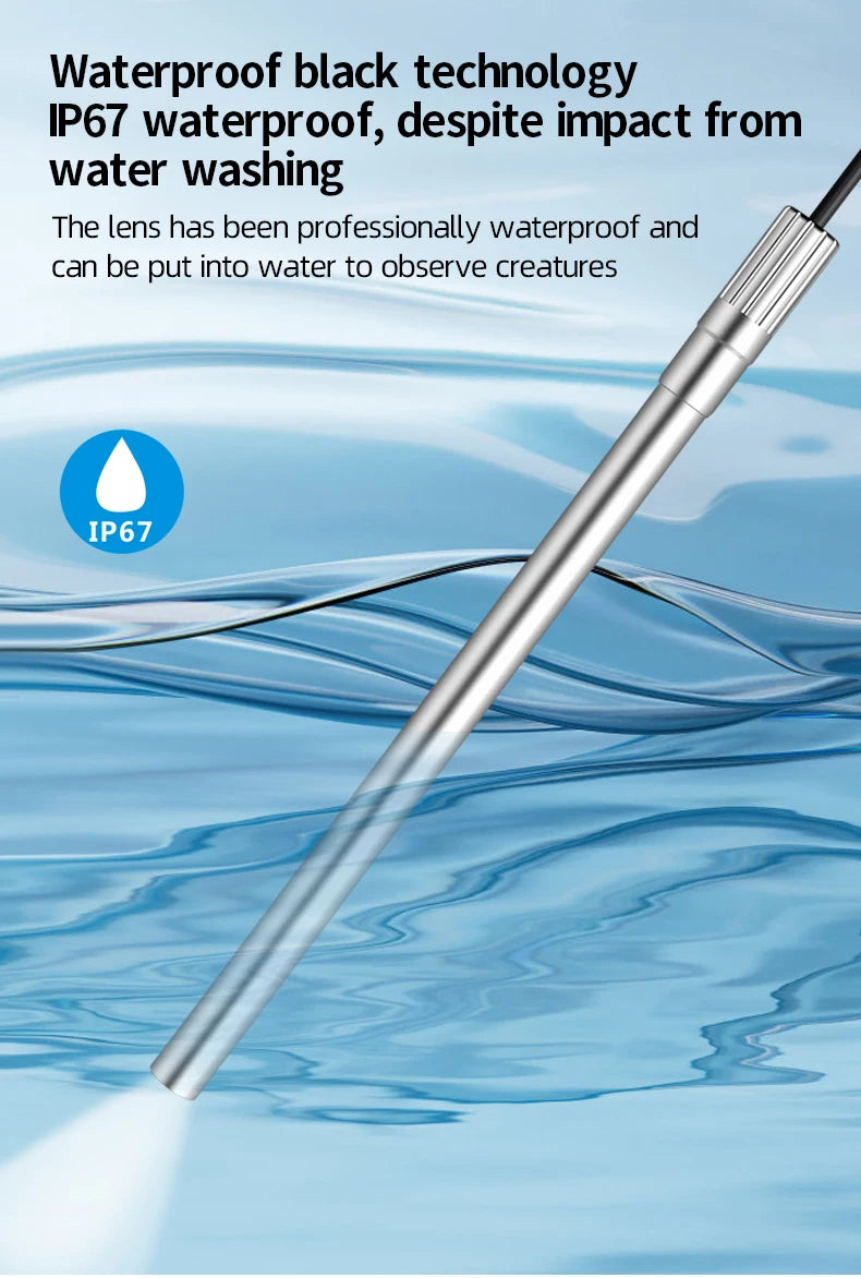 Handheld Digital Microscope Camera 1080P HD USB 8.5mm Inspection Camera 10x-200x Magnification Microscopes With 8 LED For USB C