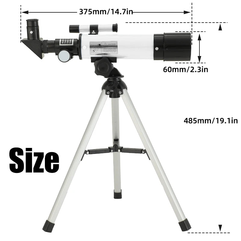 Zoom F36050 astronomical telescope, large aperture, high definition, high magnification, for observing the moon and stars