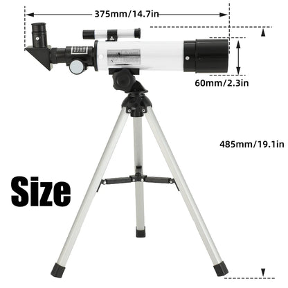 Zoom F36050 astronomical telescope, large aperture, high definition, high magnification, for observing the moon and stars