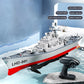 Remote Control Battleship Remote Control Boat 2.4GHz Waterproof Large Size Ship Low Battery Alarm /off Water Power Outage Simula
