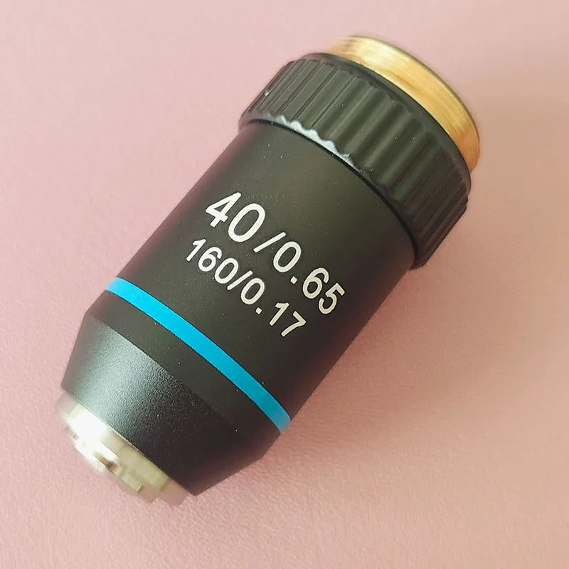 Biological Microscopes Lens 4X 10X 20X 40X 60X 100X(oil) 195 Achromatic Objective Lens Parts