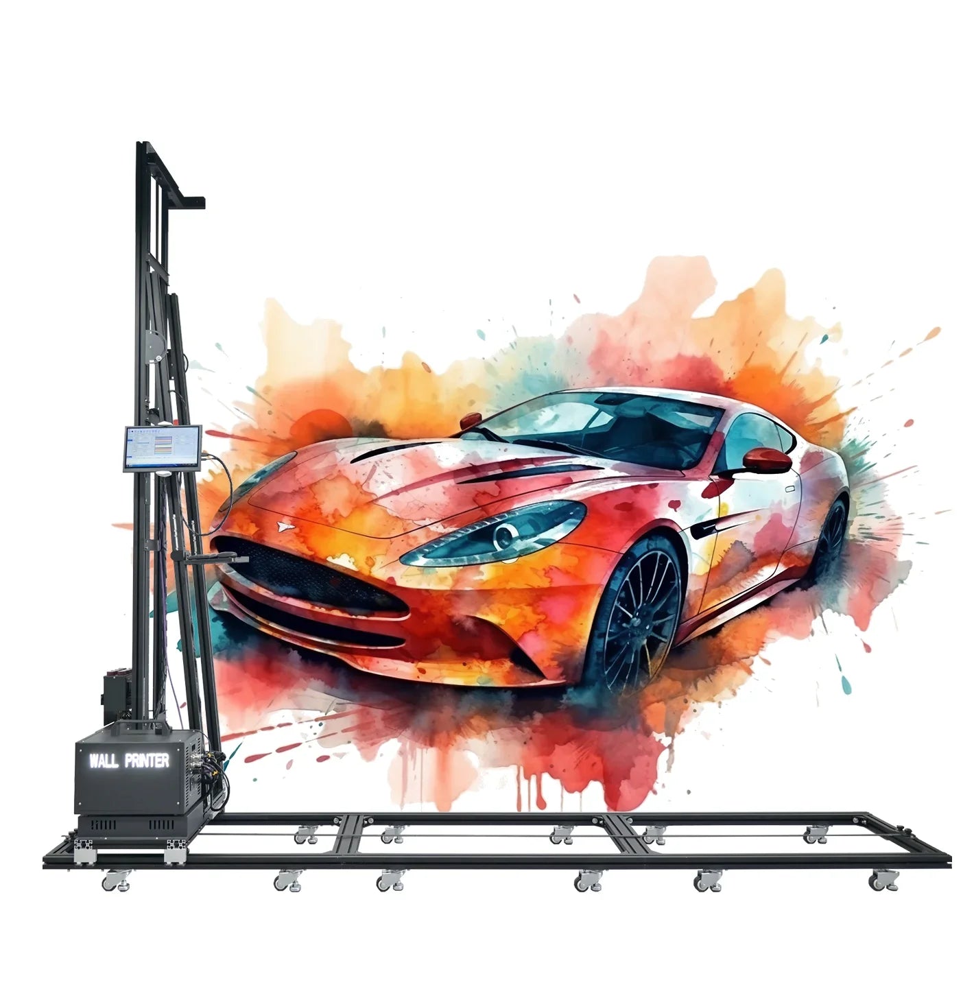 3d Vertical Wall Printer 2 in 1 Wall and Floor Machine Price UV Inkjet printing Glass Wood Ceramic Printing Painter Tools