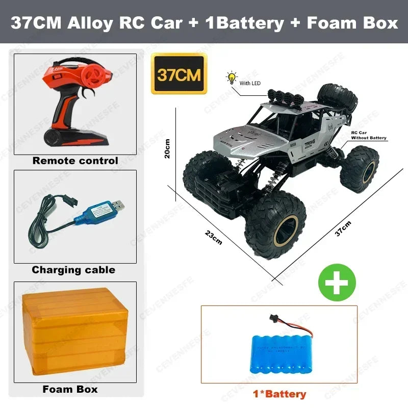2024 New 4WD Remote Control Car With Led Lights Radio RC Buggy Off-Road Drift Trucks RTR Vehicle Children‘s Boys Kids Gifts Toys