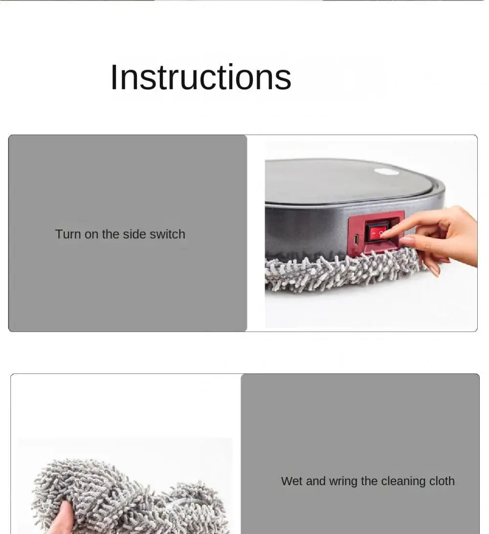 Intelligent Robot 3 in1 Dry Wet Sweep Mop Robot Vacuum Cleaner Rechargeable Smart Mopping Robot Spray Cleaner Home Mopping Robot