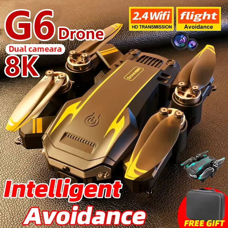 New G6 GPS Professional Drones 8K HD Dual-Camera Aerial Photography Omnidirectional Obstacle Avoidance Quadrotor RC Distance 3KM