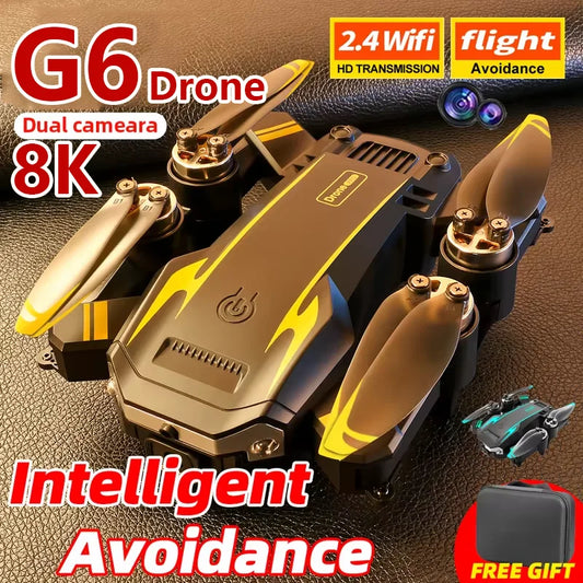 New G6 GPS Professional Drones 8K HD Dual-Camera Aerial Photography Omnidirectional Obstacle Avoidance Quadrotor RC Distance 3KM