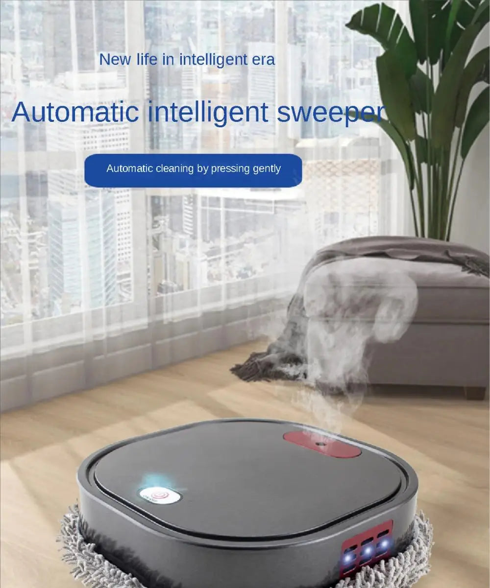 Intelligent Robot 3 in1 Dry Wet Sweep Mop Robot Vacuum Cleaner Rechargeable Smart Mopping Robot Spray Cleaner Home Mopping Robot