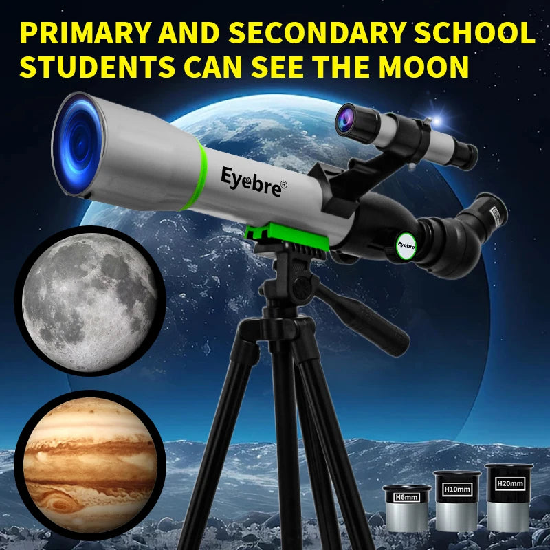 Eyebre50TZ Professional High-definition Children's Astronomical Telescope 200X To See The Moon and Stars Bird Watching Monocular