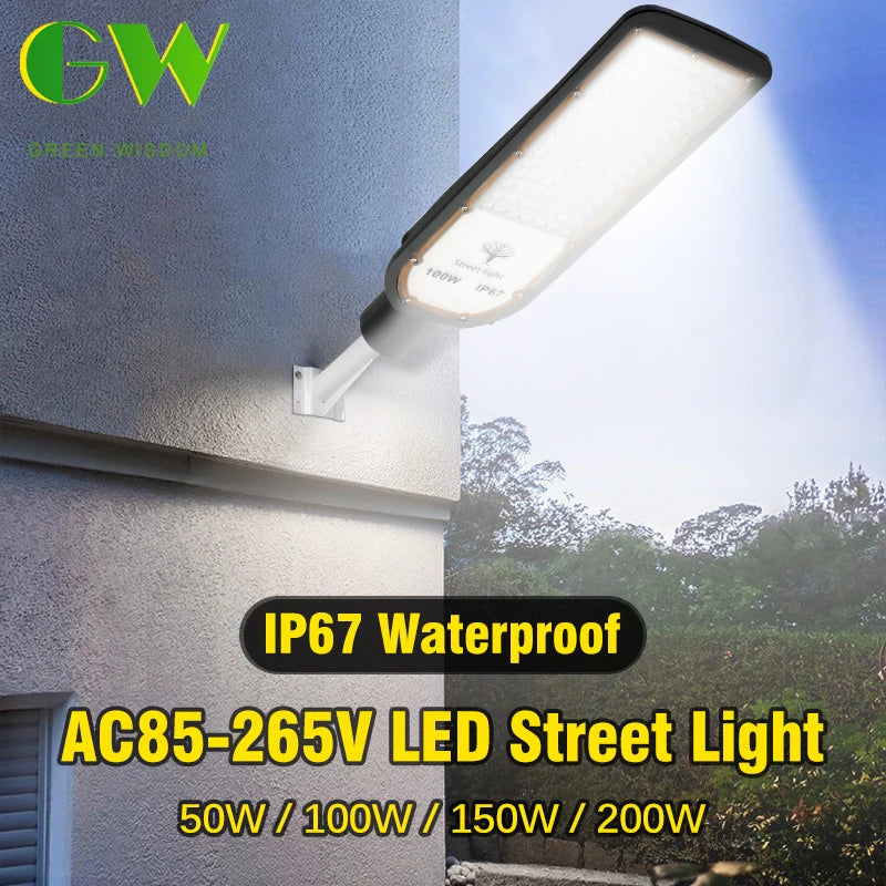 Floodlight IP67 Waterproof LED Street Lights 100W 150W 200W Super Bright Lamp Outdoor Wall Light Security Lighting for Garden