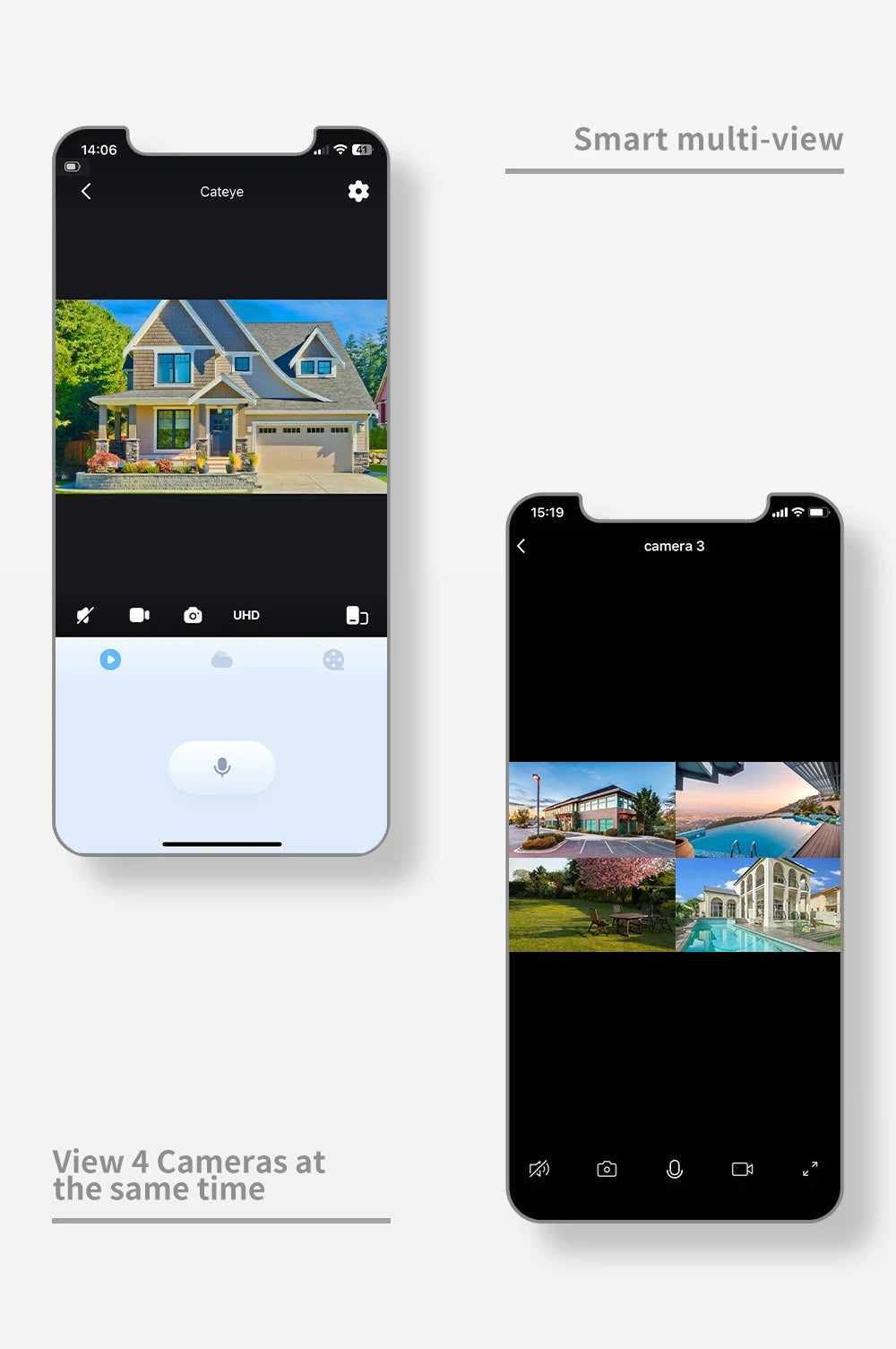 2-Way Talk Smart 3MP WiFi Battery Power Door Bell Magic Cat Eye Peephole Camera PIR FHD Digital Viewer Doorbell 4.3 inch Monitor