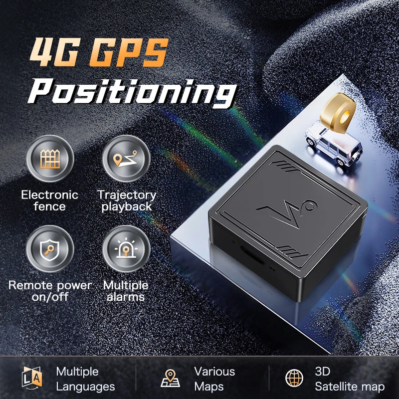 4G GPS Tracker Real Time Car Tracking Device Anti-LostRecording Tracking Device for Cars Kids Pets