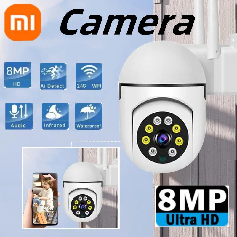 Xiaomi Wireless Security Surveillance PTZ Camera Wifi IP Outdoor 4X Zoom Cameras AI Human Tracking Two-way Audio HD Night Cam