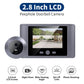 Wireless Home Security Peephole Video Doorbells 480P Digital Door Peepholes with Camera Mic Support Video Record No APP No Wifi