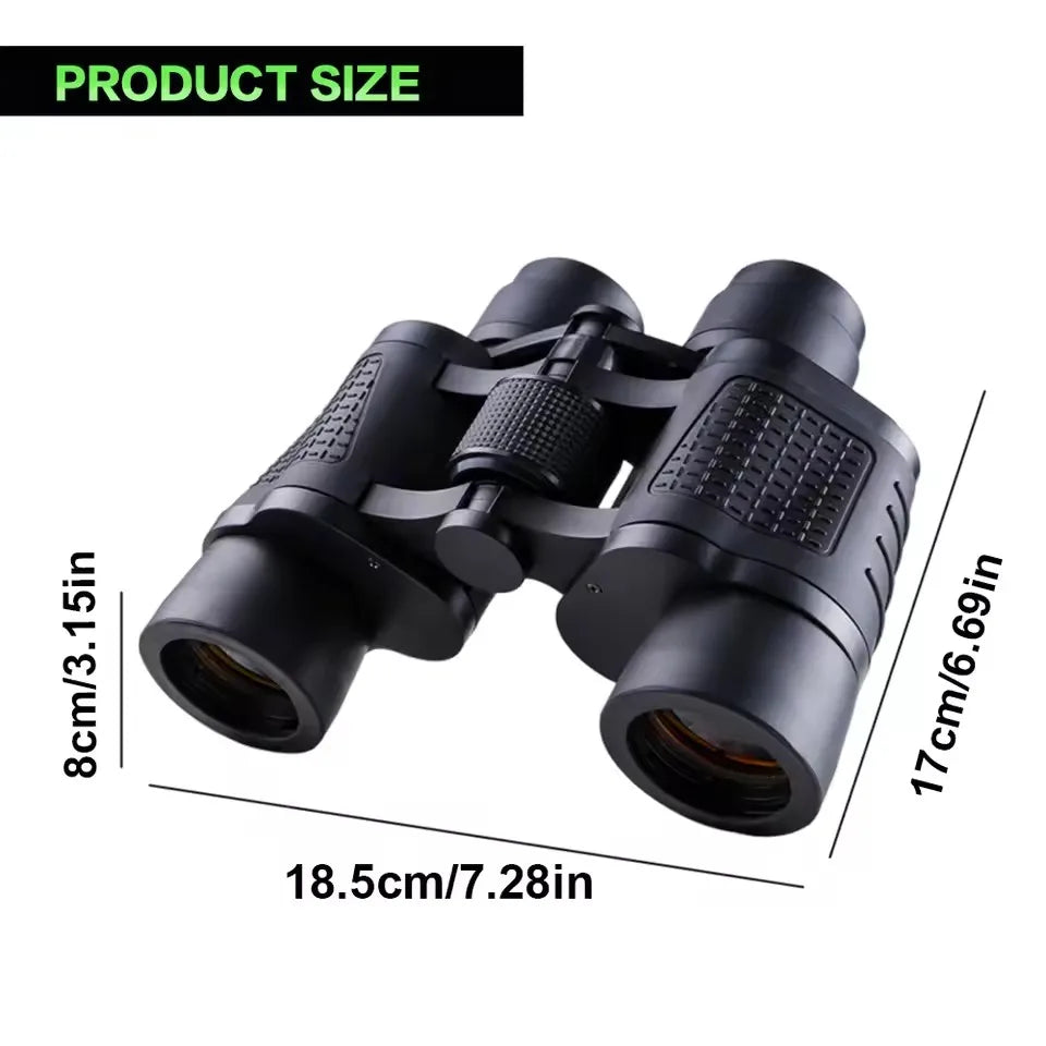 Binoculars 80X80 Long Range 15000m HD High Power Telescope Optical Glass Lens Low Light Waterproof For Hunting Camping Sports