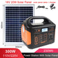 100W500W/300W 460Wh/230Wh/76Wh LiFePO4 Portable Power Station Mobile Power Supply Solar Generator Built-in BMS 220V for Camping