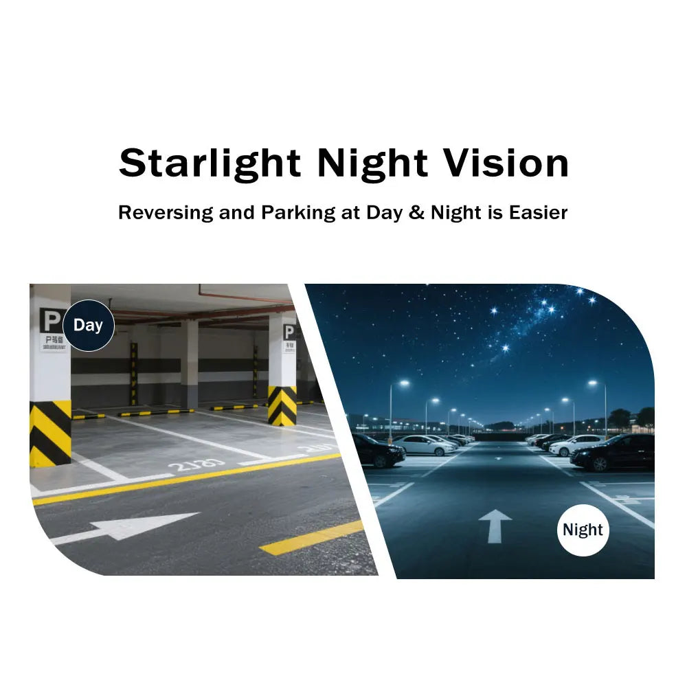 Golden CVBS AHD 1080P Dynamic Trajectory Vehicle rear view Camera Car reversing fisheye lens night vision waterproof universal