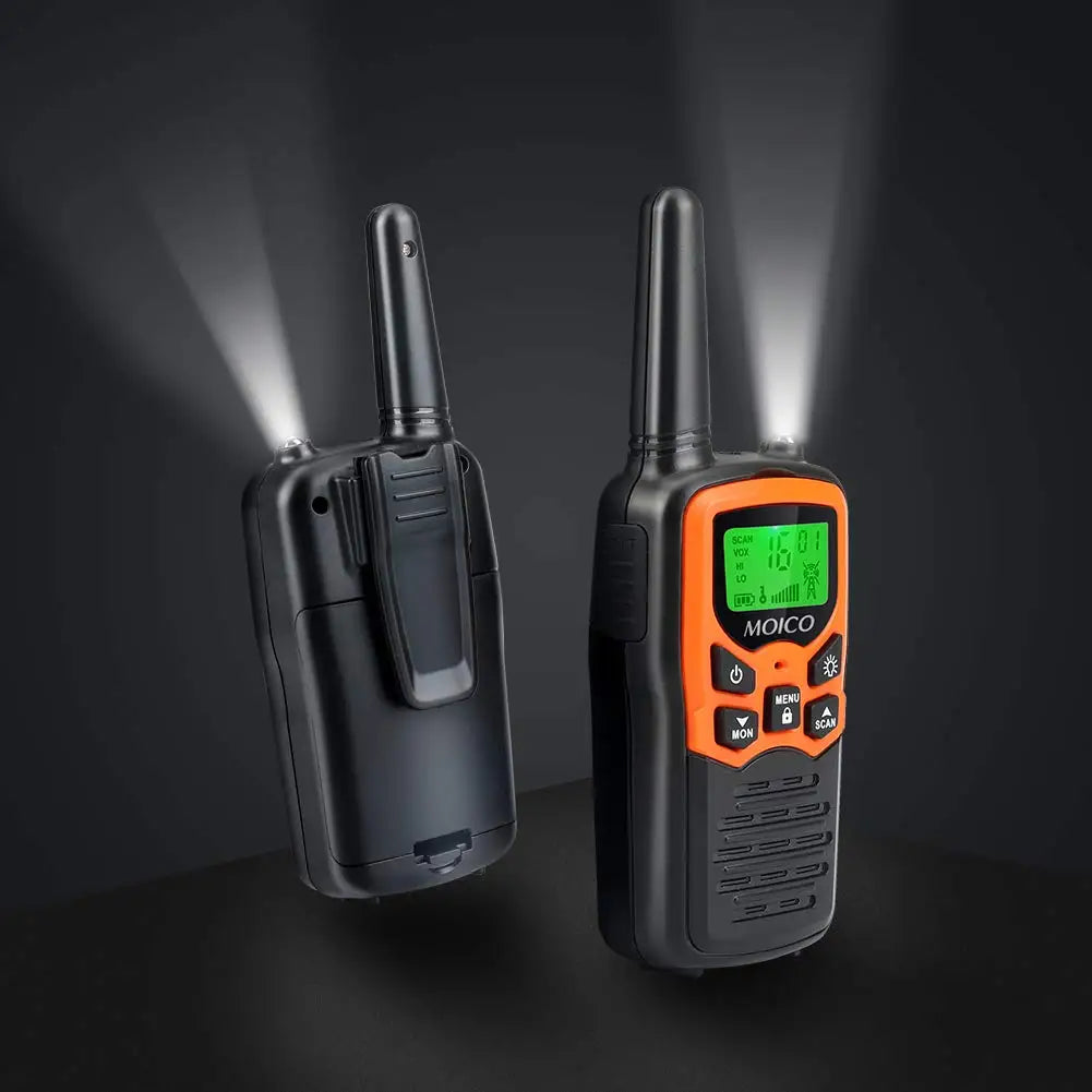 Walkie Talkies Long Range Adults with 22 FRS Channels Family Walkie Talkie with LED Flashlight  LCD for Hiking Camping Trip Walk