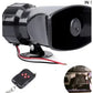 7 Sound 12V 100W 125Db Alarm Horn Car Electronic Warning Siren Motorcycle Alarm Firemen Ambulance Loudspeaker with Mic for Car