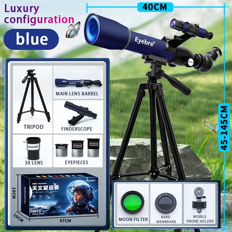 Eyebre50TZ Professional High-definition Children's Astronomical Telescope 200X To See The Moon and Stars Bird Watching Monocular