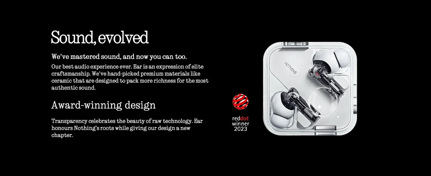 New Arrival! Nothing Ear (3) Earphones 45dB ANC Hi-Res Audio with LDAC&LHDC 11mm Ceramic Driver Support 8-Band EQ Global Version