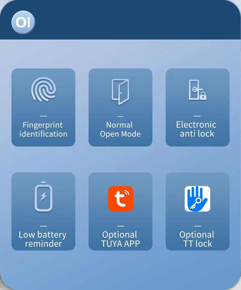 Tuya TTlock Smart Door Lock Fingerprint Door Lock Password Fingerprint IC Card Key APP Remote Unlock Eletronico Digital 도어락