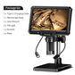 DDCAMERA 7" LCD Digital Microscope 1080P Coin Microscope Magnifier 12MP Ultra-Precise Focusing Soldering Microscopes Support PC