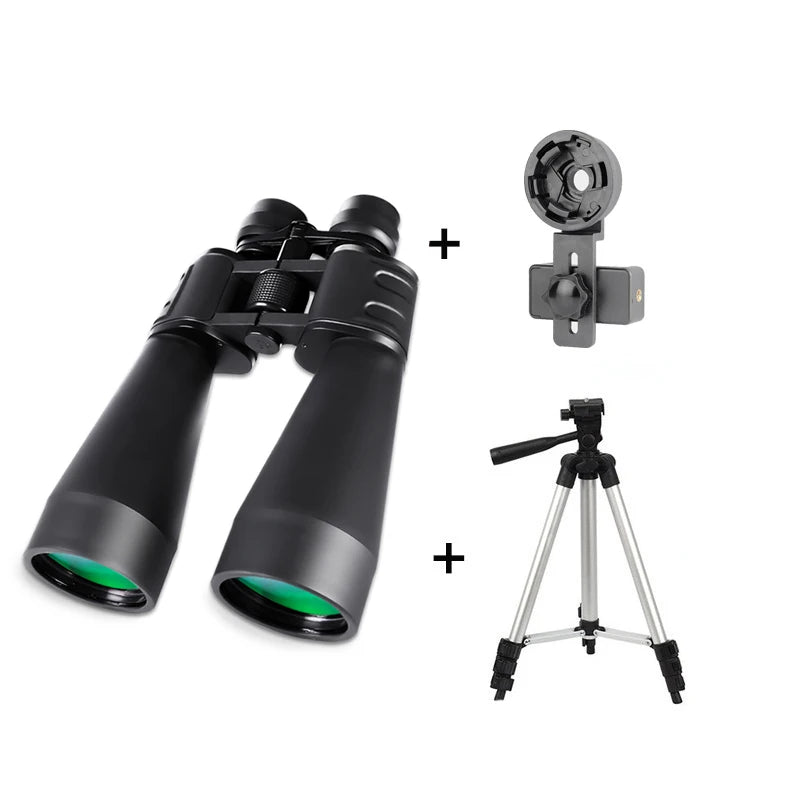 Zoom 10-380X100 Professional Telescope HD Powerful BAK4 Binoculars Low Light Waterproof Long-distance Binoculars For Hunting ﻿