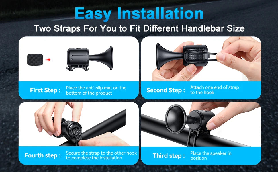 Gadpow Motorcycle Bike Wireless Remote Control Alarm Vibration Sensor 113dB Loud Waterproof Security Alarm