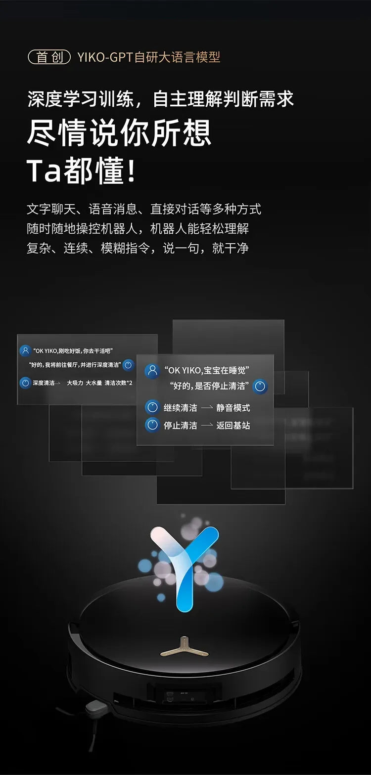 Ecovacs Deebot Vacuum Cleaner Robot X8 PRO PLUS AI Floor Scrubber Robot Self-cleaning Sweeping Machine Automatic Dust Collection