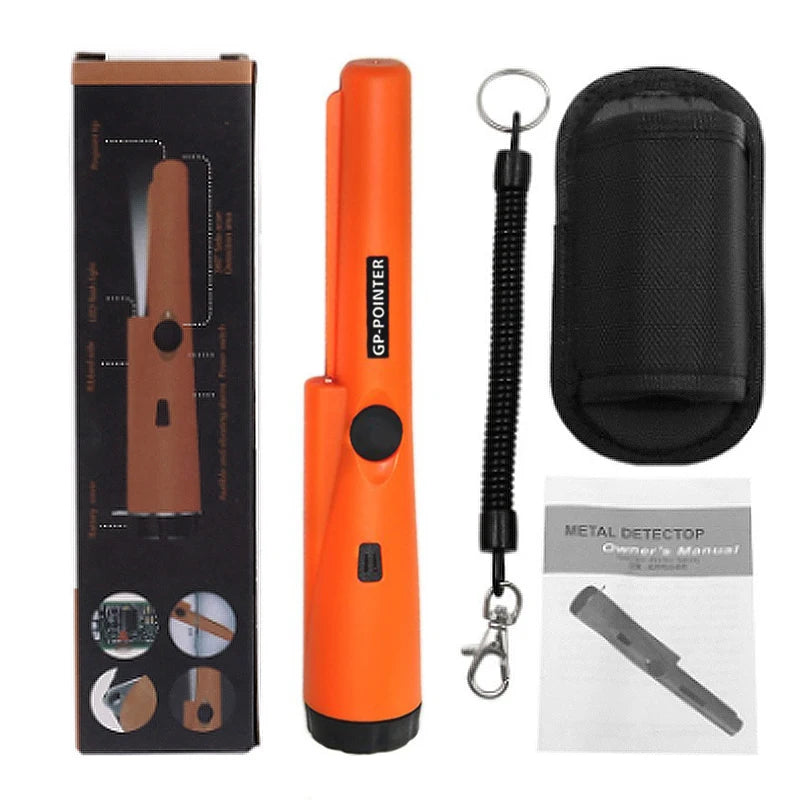 Metal Detector Outdoor Adventure Handheld Metal Detector Pinpointer   Finder Waterproof 360° Side Scan Metal Detector Rod
