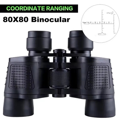 Binoculars 80X80 Long Range 15000m HD High Power Telescope Optical Glass Lens Low Light Waterproof For Hunting Camping Sports