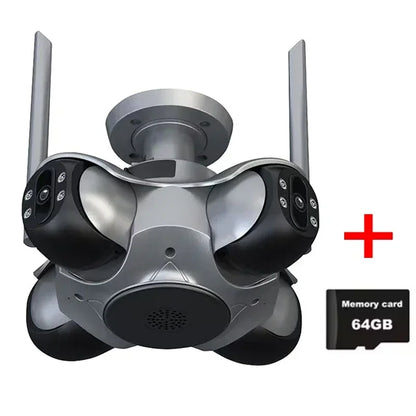 10K 20MP Four Screen WiFi Security Camera Wireless CCTV Auto Tracking Smart Four Lens PTZ Surveillance Cam FFVIDEO APP