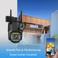 4MP Dual Lens Security Camera 360 Degree View Outside Camera 1080P Surveillance Camera IP66 Waterproof for Home Security