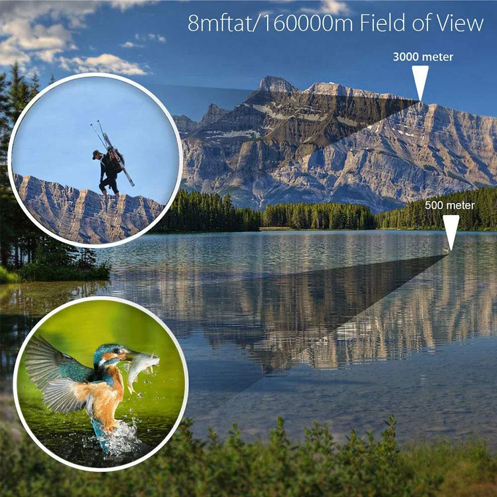 Adult high-definition binoculars with clear field of view and weak light, large bird-watching viewing glasses