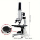 Monocular Optical Microscope 64X-2400X Microscope School Science Experimental Biology Microscope Digital Microscope for Children