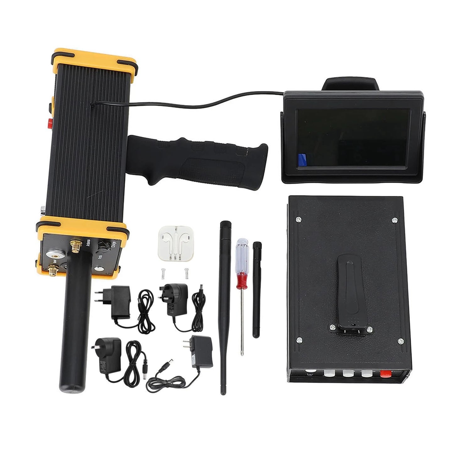 15m Depth 1000 Meters Range Metal Detector High Accuracy Metal Detector with Display Screen for Gold Silver Copper 100-240V