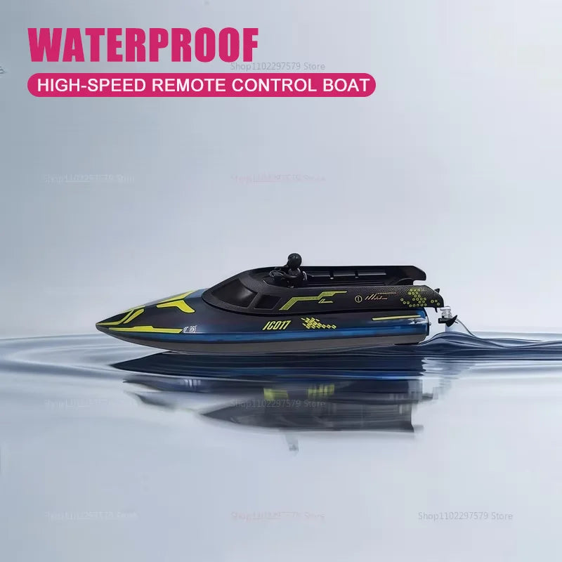 2025 RC Racing Boat 24GHz High Speed Waterproof Electric Remote Control Boat Toys for Boys 14+ Perfect for Indoor Outdoor Toys