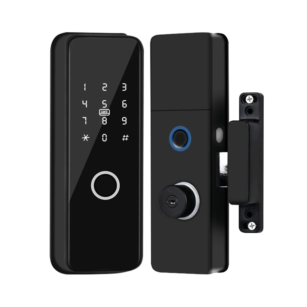 Outdoor Smart Fingerprint Door Lock: Waterproof, Bluetooth, Code, IC Card, Keyless Entry. Support TTLock WIFI Hub for glass door