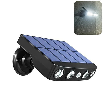 Powerful 4 LED Solar Security Lights Outdoor Decor Sensor Motion 3 Modes Street Waterproof Lamp Wall Night Work Light for Garden