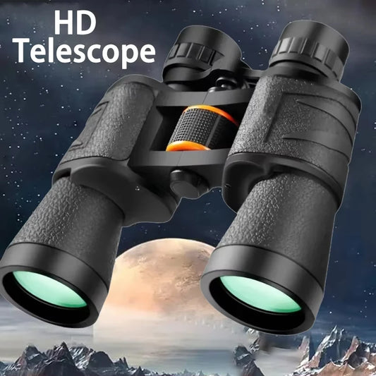 Professional Binoculars 20X50 Powerful Telescope Low Light BAK4-Prism Waterproof  Long Range Military Hunting Camping Equipment