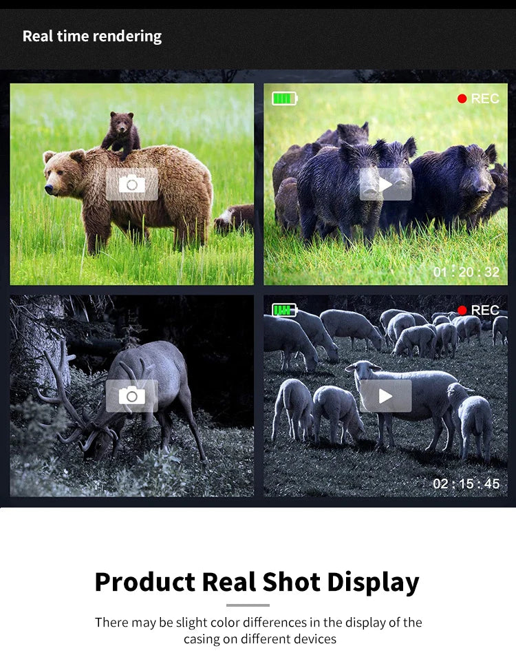 5K Night Vision Binoculars HD Full Dark 500M With Screen Digital Zoom Infrared Goggles Observing Animals Camping Hunting