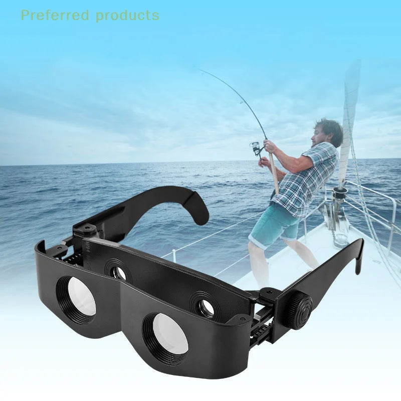 High Definition Fishing Binoculars Telescope, Wearable Hands-Free Glasses, Adjustable Focus Lens