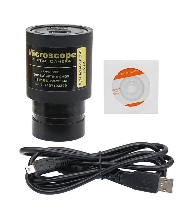 Microscope Electronic Eyepiece 2.0MP CMOS USB Camera Mounting Diameter 23.2mm 30mm 30.5mm for Bio-microscope Stereo Microscope
