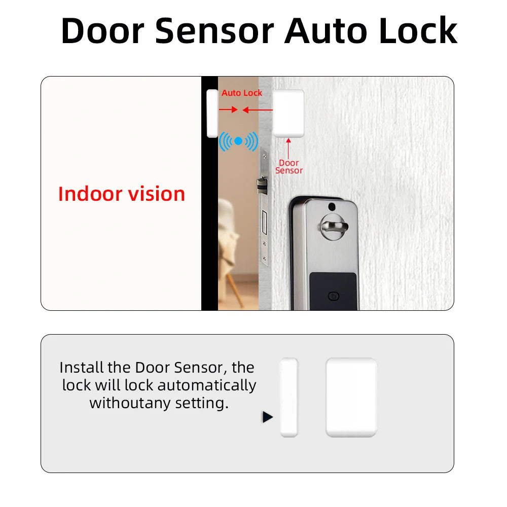 Easy Replacement Cylinder Smart Lock APP TTlock Bluetooth Fingerprint Password NFC Unlock Auto Lock/ Unlock With Battery Z-18