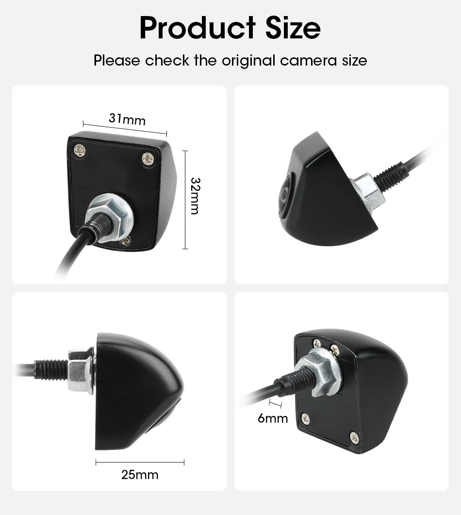 Srnubi AHD 1080P CVBS Night Vision IP68 Waterproof 170 Degree Fish Eye Lens Backup Rear View Camera For Vehicle Monitor Android