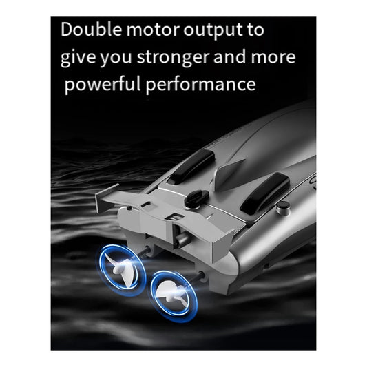 RC Racing Boat For Adults - 2.4 Ghz RC Boat High Speed Electronic Remote Control Boat For Kids Durable Easy Install Blackb87b