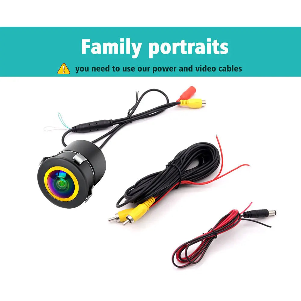 Golden CVBS AHD 1080P Dynamic Trajectory Vehicle rear view Camera Car reversing fisheye lens night vision waterproof universal